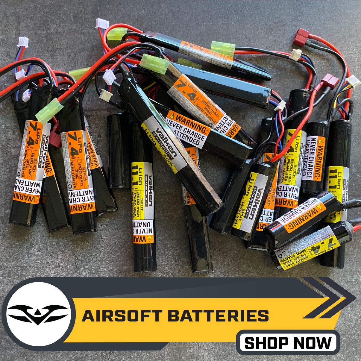 Li-Po and Li-Ion batteries for airsoft guns - Gunfire